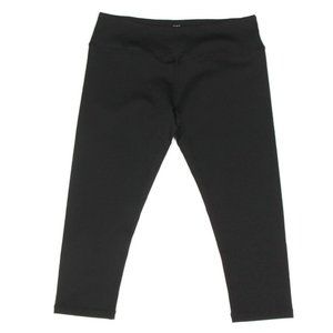 YOGGIR Sexy Black Capri Yoga Pants Leggings XL Mid-Rise Tight Fit Gym NEW / 297